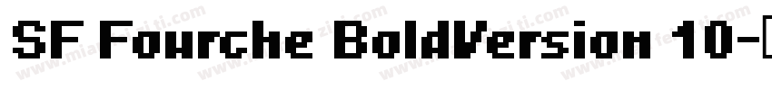 SF Fourche BoldVersion 10字体转换